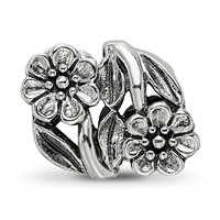 Sterling Silver Reflections Flowers Bead view 3