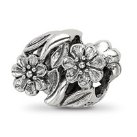 Sterling Silver Reflections Flowers Bead view 5