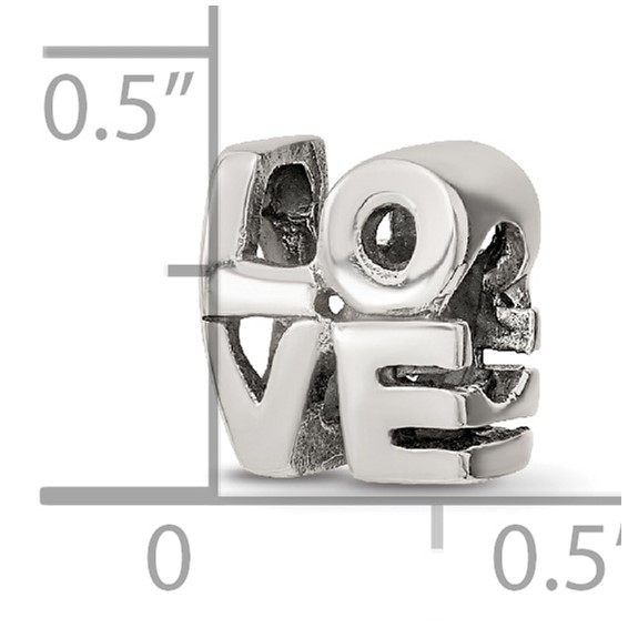 Sterling Silver Reflections LOVE Bead