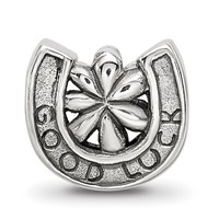 Sterling Silver Reflections Horseshoe Good Luck Bead view 3