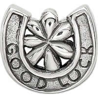 Sterling Silver Reflections Horseshoe Good Luck Bead view 4