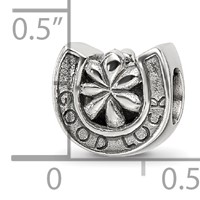 Sterling Silver Reflections Horseshoe Good Luck Bead view 5