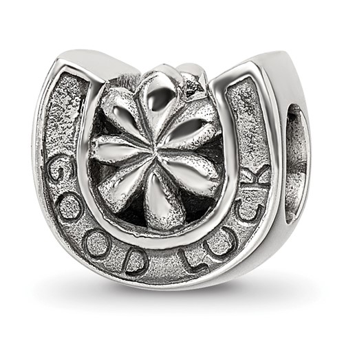 Sterling Silver Reflections Horseshoe Good Luck Bead