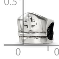 Sterling Silver Reflections Nurse Hat Bead view 5