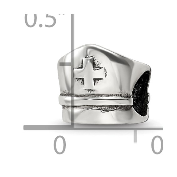 Sterling Silver Reflections Nurse Hat Bead