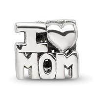 Sterling Silver Reflections I Heart Mom Bead view 3