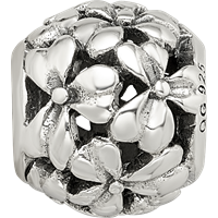 Sterling Silver Reflections Filigree Flower Bead view 4