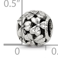 Sterling Silver Reflections Filigree Flower Bead view 5