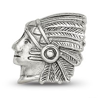 Sterling Silver Reflections Chief Bead view 3