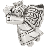 Sterling Silver Reflections Christmas Angel Bead view 4