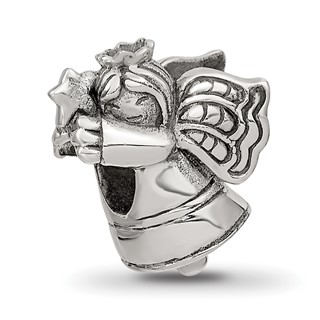 Sterling Silver Reflections Christmas Angel Bead