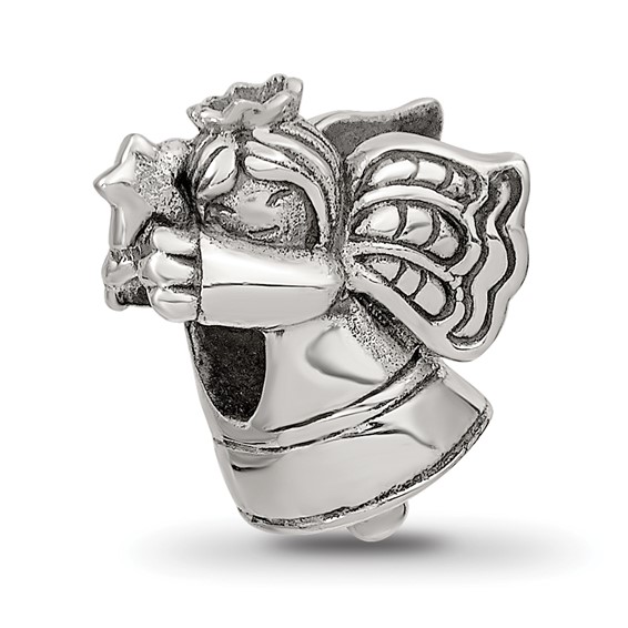 Sterling Silver Reflections Christmas Angel Bead