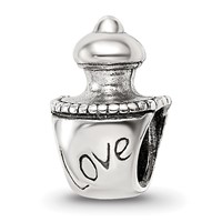 Sterling Silver Reflections Love Perfume Bottle Bead view 1