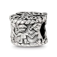 Sterling Silver Reflections Circle of Friends Bead view 4