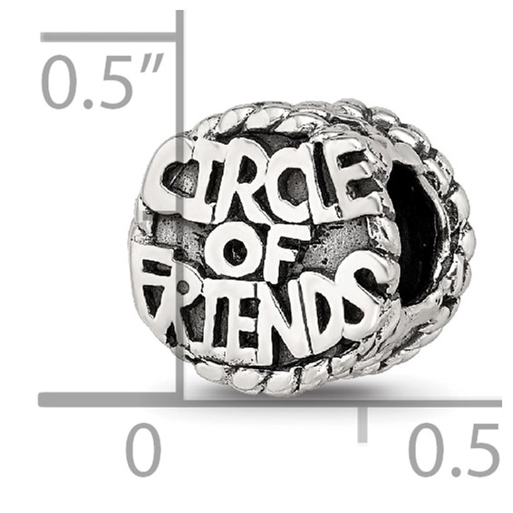 Sterling Silver Reflections Circle of Friends Bead