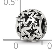Sterling Silver Reflections Cutout Stars Bead view 5