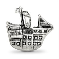 Sterling Silver Reflections Pirate Ship Bead view 3