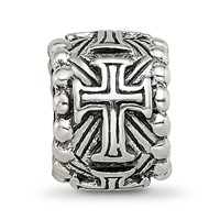 Sterling Silver Reflections Cross Spacer Bead view 3