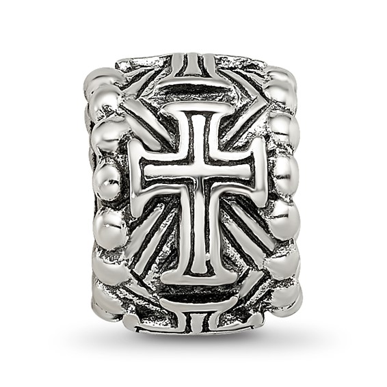 Sterling Silver Reflections Cross Spacer Bead