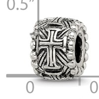 Sterling Silver Reflections Cross Spacer Bead view 4