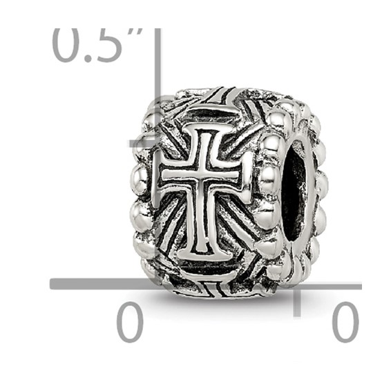 Sterling Silver Reflections Cross Spacer Bead