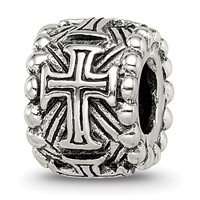 Sterling Silver Reflections Cross Spacer Bead view 1