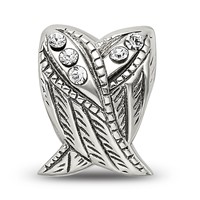 Sterling Silver Reflections Preciosa Crystal Wings Bead view 3