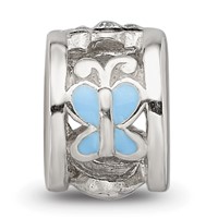 Sterling Silver Reflections Enamel Preciosa Crystal Ladybug Kids Bead view 3