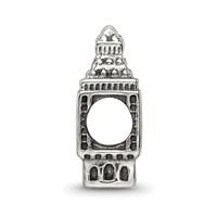 Sterling Silver Reflections Big Ben Clock Bead view 2