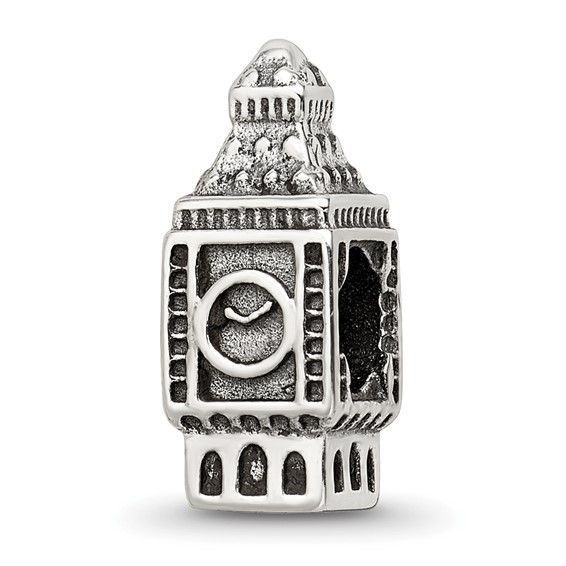 Sterling Silver Reflections Big Ben Clock Bead