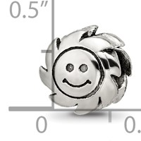 Sterling Silver Reflections Smiling Sun Bead view 3