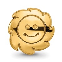 Sterling Silver Gold-plated Reflections Smiling Sun Bead view 3