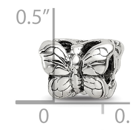 Sterling Silver Reflections Butterfly Bead