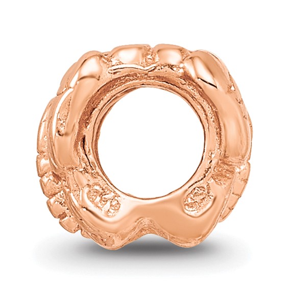 Sterling Silver Reflections Rose Gold-plated Butterfly Bead