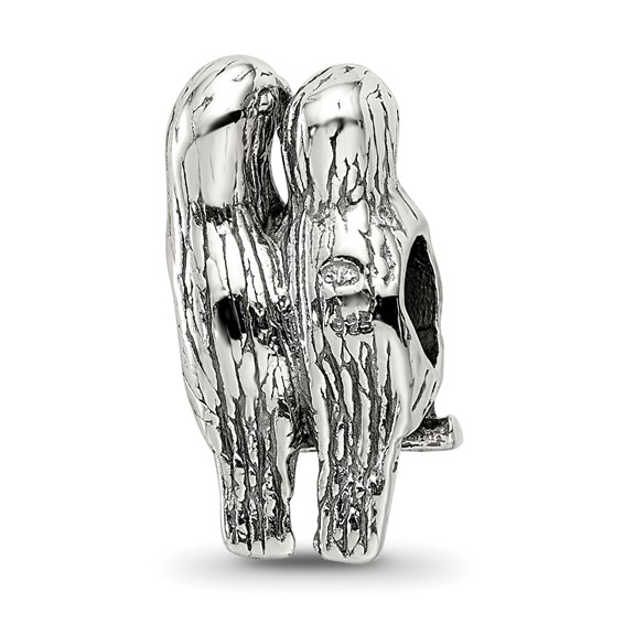 Sterling Silver Reflections Love Birds Bead