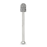 Sterling Silver Reflections Clear Crystal Top Pendant view 3