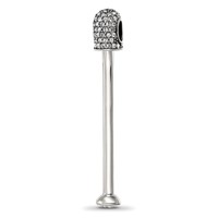 Sterling Silver Reflections Clear Crystal Top Pendant view 1