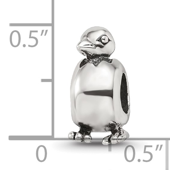 Sterling Silver Reflections Baby Bird in Egg Bead