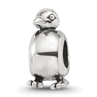 Sterling Silver Reflections Baby Bird in Egg Bead view 1