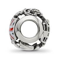 Sterling Silver Reflections Enameled England Theme Bead view 2