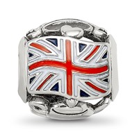 Sterling Silver Reflections Enameled England Theme Bead view 3