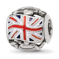 Sterling Silver Reflections Enameled England Theme Bead view 1