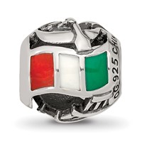 Sterling Silver Reflections Enameled Italy Theme Bead view 3