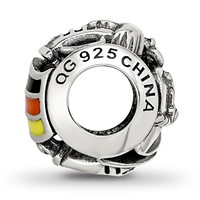 Sterling Silver Reflections Enameled Germany Theme Bead view 2