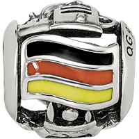 Sterling Silver Reflections Enameled Germany Theme Bead view 4