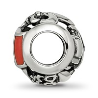 Sterling Silver Reflections Enameled French Theme Bead view 2