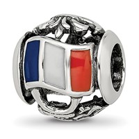 Sterling Silver Reflections Enameled French Theme Bead view 1