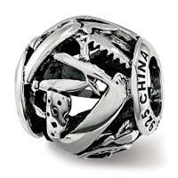 Sterling Silver Reflections Enameled Switzerland Theme Bead view 3