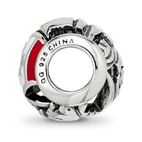 Sterling Silver Reflections Enameled Canada Theme Bead view 2