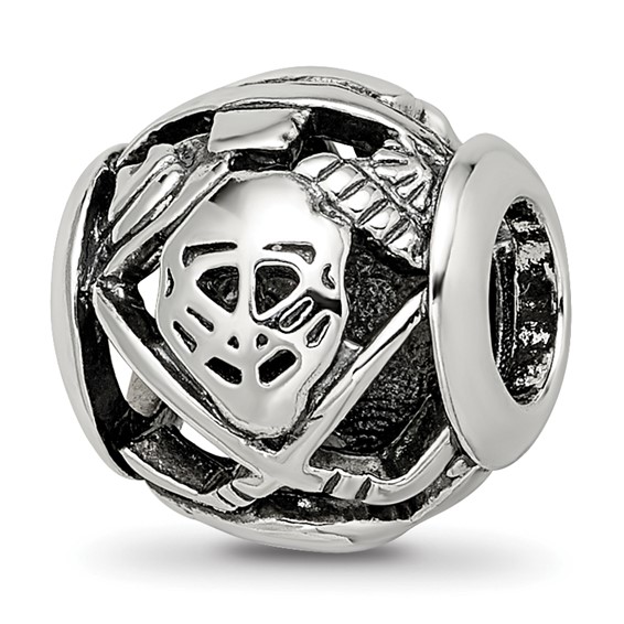 Sterling Silver Reflections Enameled Canada Theme Bead